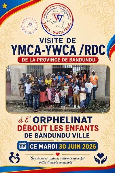BANDUNDU : YMCA-YWCA/RDC APPORTE SON SOUTIEN À L’ORPHELINAT « DEBOUT LES ENFANTS »